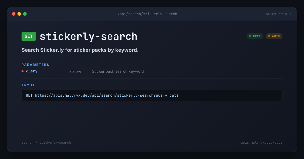 stickerly-search preview