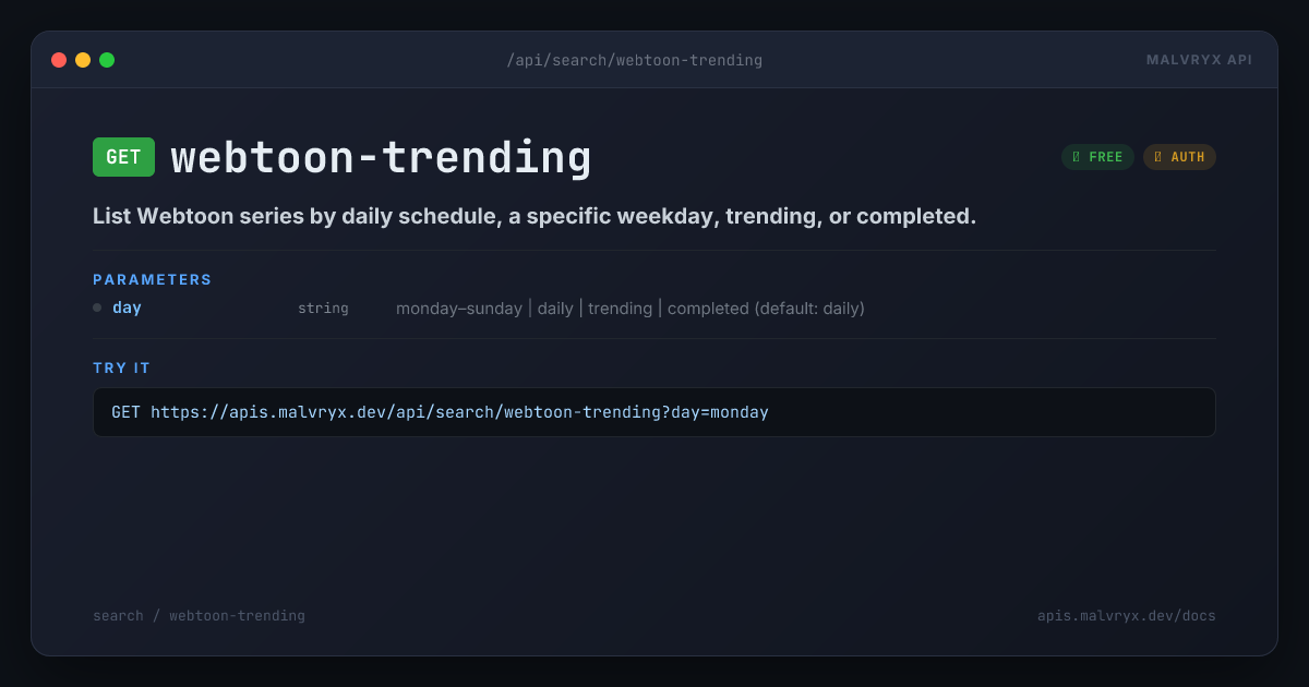 webtoon-trending preview