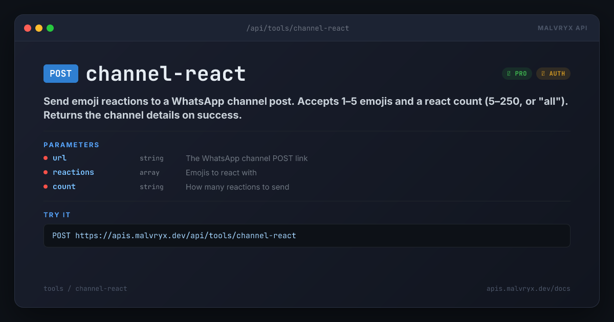 channel-react preview